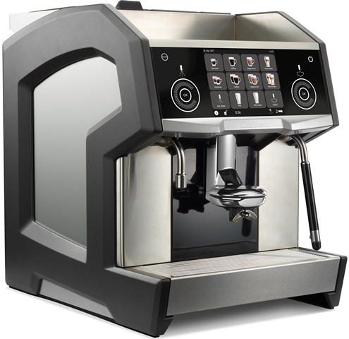Ab Februar auf Welttournee: Die neue Espresso-Maschine Cameo C2 von Eversys. Foto: Eversys