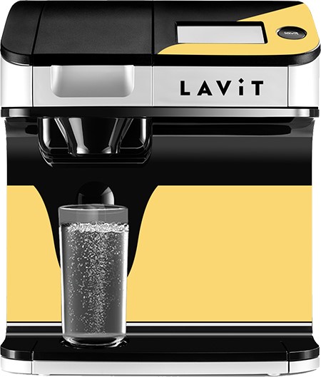Die Lavit-Dispender geben gekühltes, auf Wunsch karbonisiertes Wasser aus, das mit verschiedenen Flavours aus Aluminium-Kapseln gemischt werden kann. Foto: Lavit