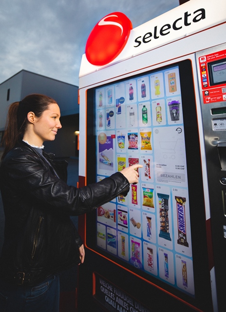In der Schweiz hat Selecta die Testphase für einen digitalen Vending-Automaten gestartet. Foto: Selecta