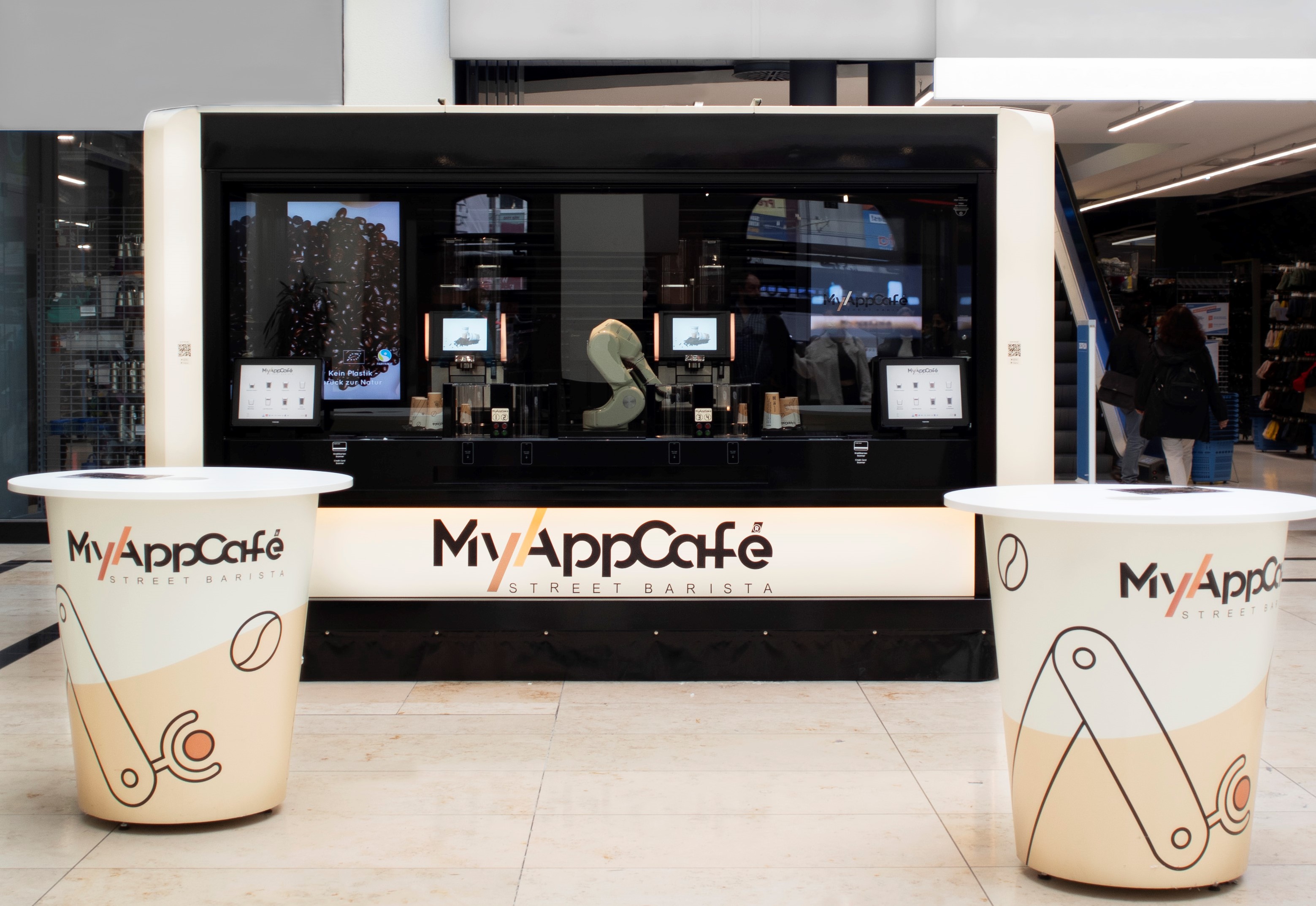 Seit 2020 ist das Konzept My-App-Café an drei Standorten in Deutschland in Betrieb. Foto: WMF